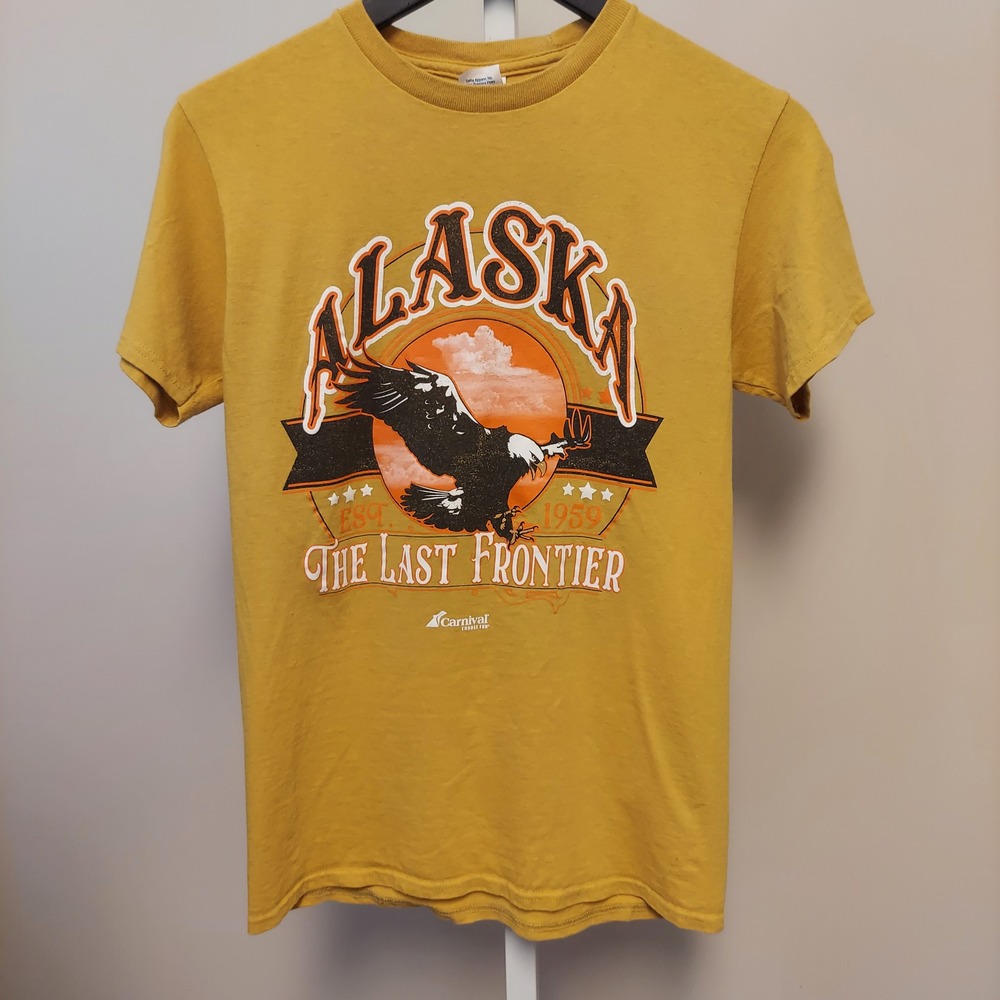 Delta Pro Weight Alaska The Last Frontier Carnival Cruise Eagle T-Shirt Small